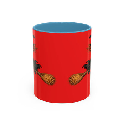 Hazel Hex Red Accent Mug by CreepyCrafts.boo