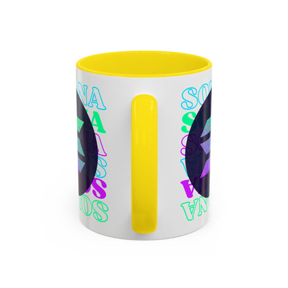Solana Solana Solana (SOL) Accent Mug by cypherpunkgear.com