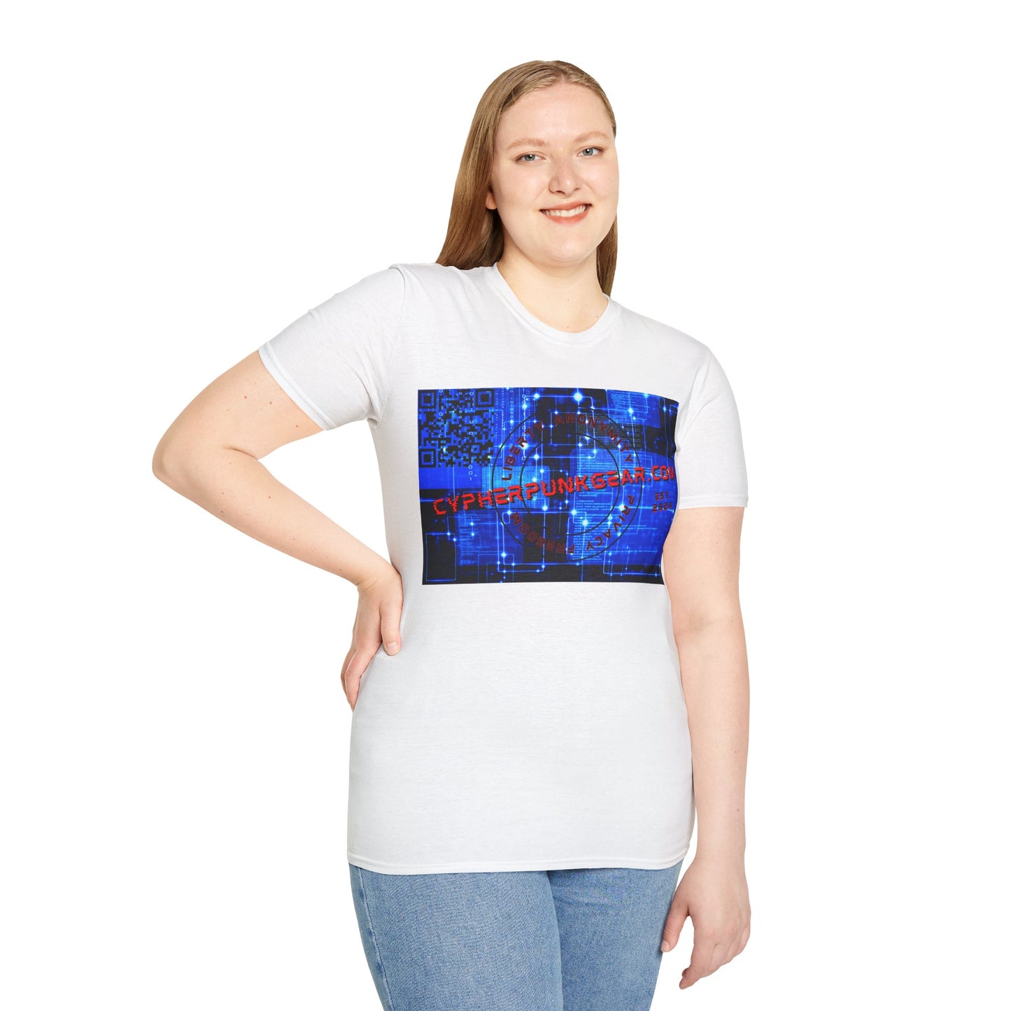 Cypherpunkgear.com logo Light colors Unisex T-Shirt by cypherpunkgear.com