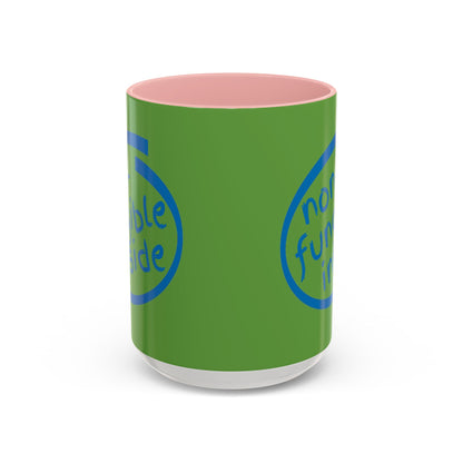 Non-Fungible Inside Green Accent Mug by cypherpunkgear.com