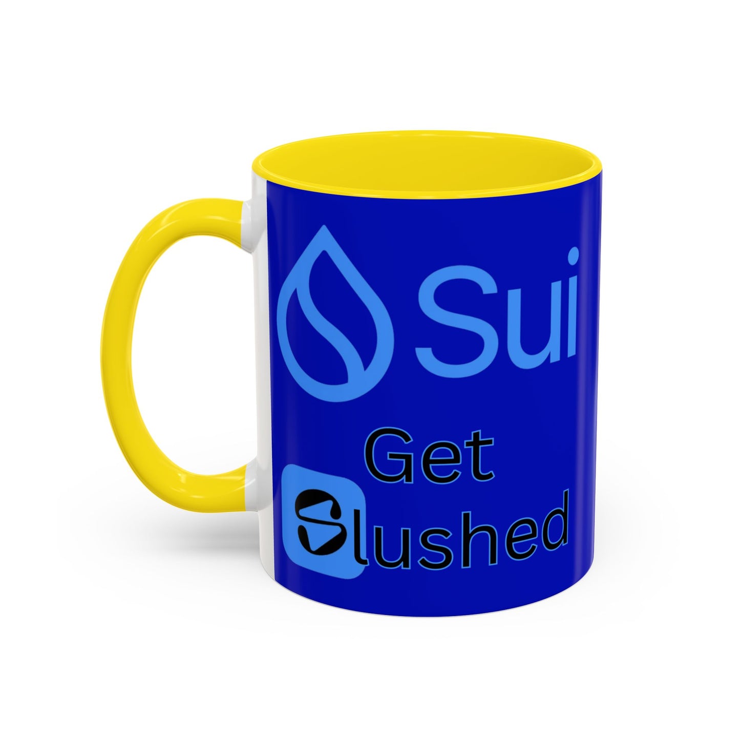 Sui: Get Slushed Dark Blue Accent Mug by cypherpunkgear.com