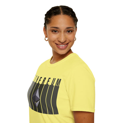 Ethereum (ETH) Light colors Unisex T-Shirt by cypherpunkgear.com