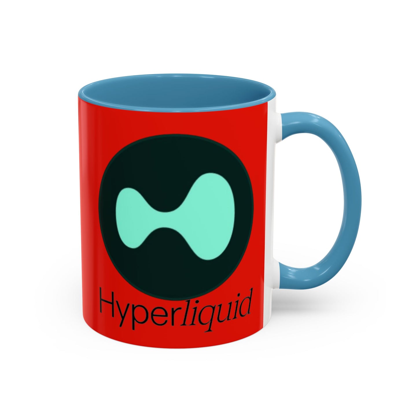Hyperliquid Black font Red Accent Mug by cypherpunkgear.com
