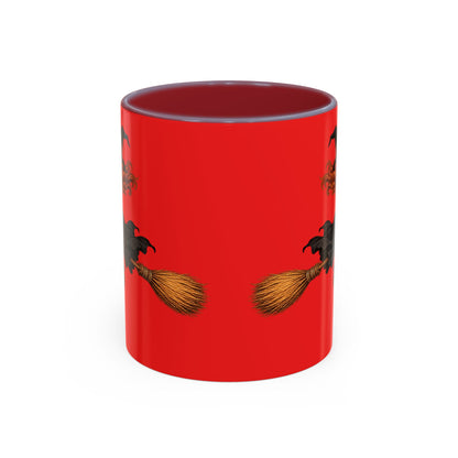 Hazel Hex Red Accent Mug by CreepyCrafts.boo
