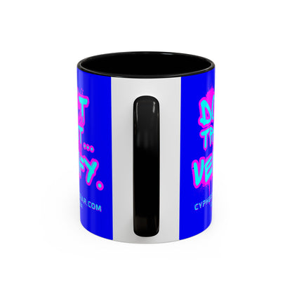 Don't Trust...Verify. Dark Blue Accent Mug by cypherpunkgear.com