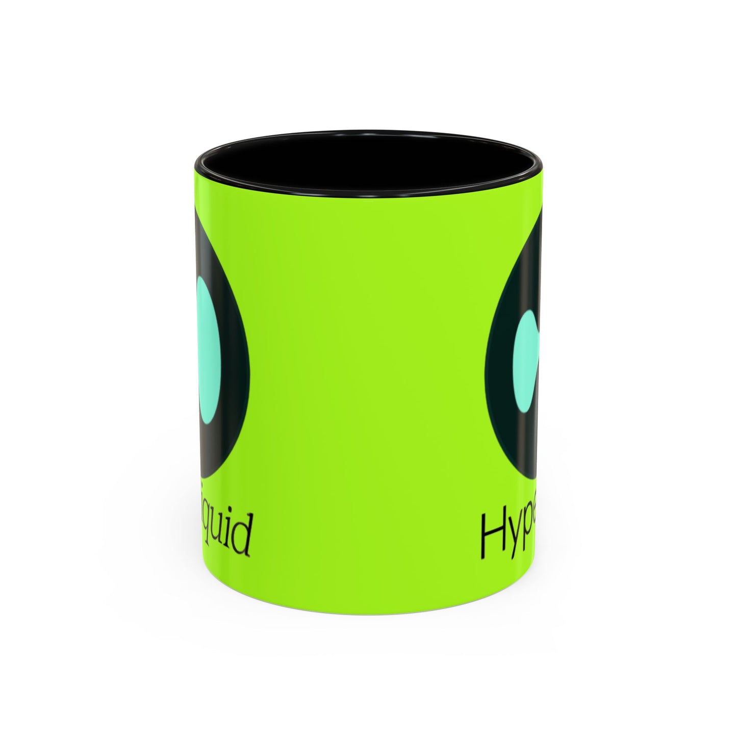 Hyperliquid Black font Green Accent Mug by cypherpunkgear.com