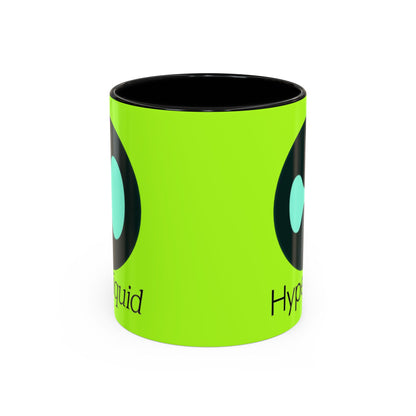 Hyperliquid Black font Green Accent Mug by cypherpunkgear.com