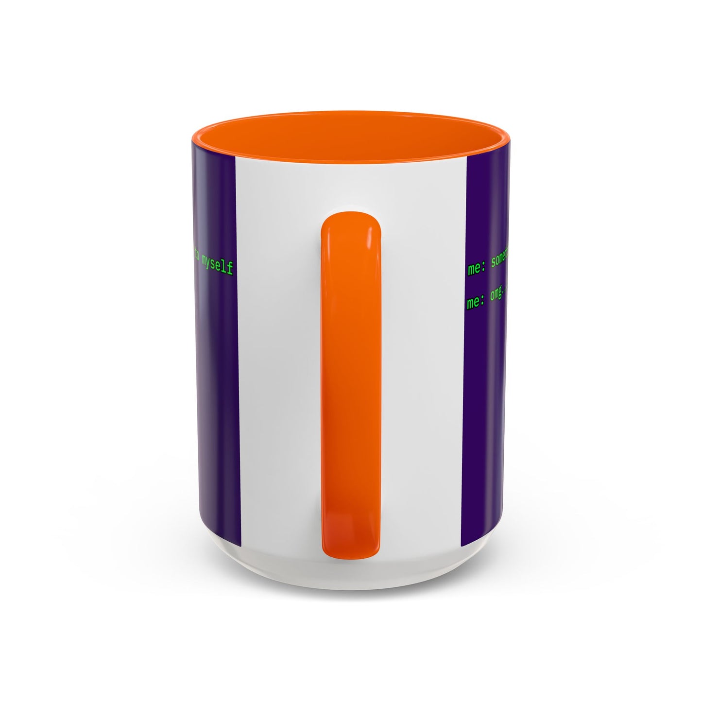 Sometimes I talk to myself - me: omg...same Purple Accent Mug by cypherpunkgear.com