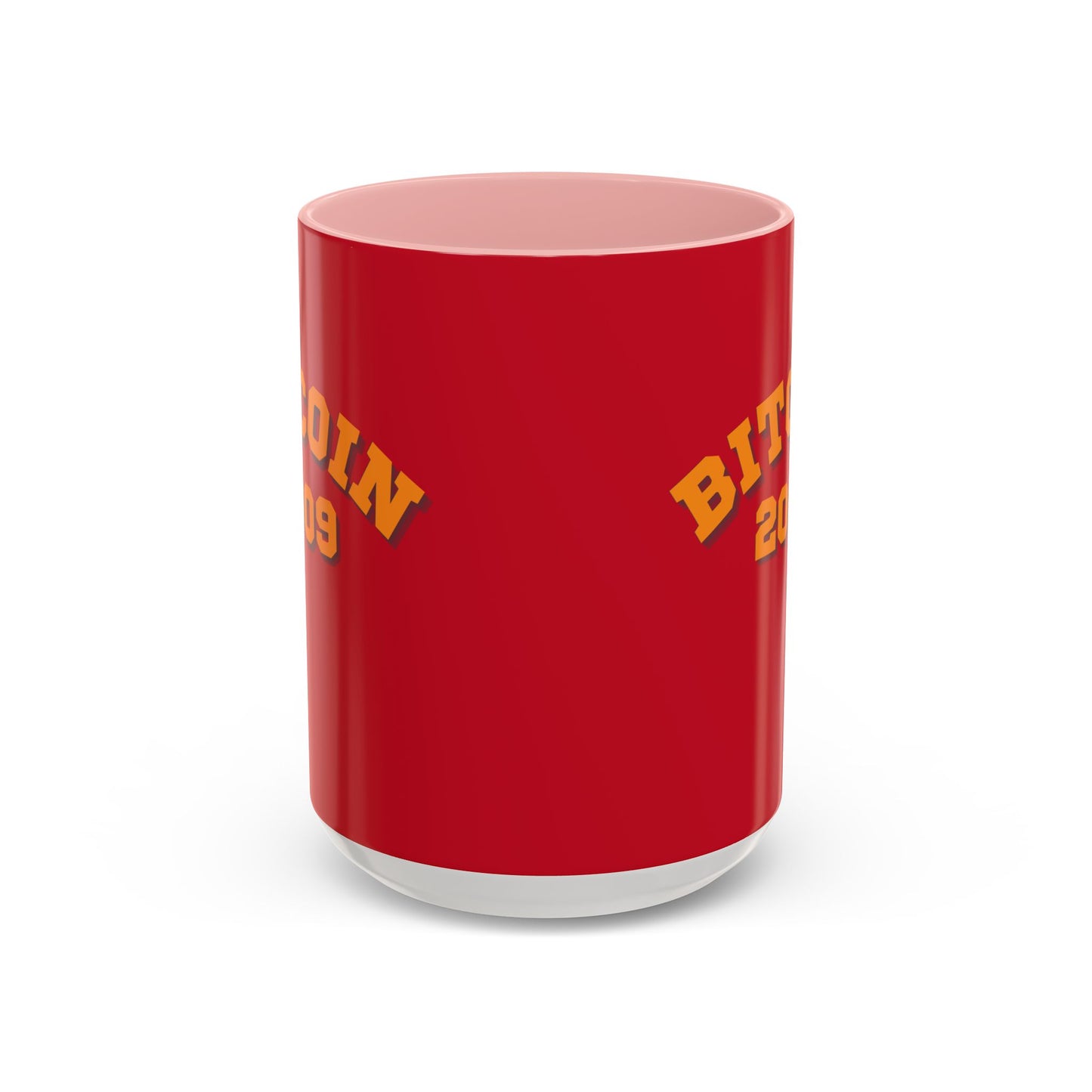 Bitcoin 2009 Red Accent Mug by cypherpunkgear.com