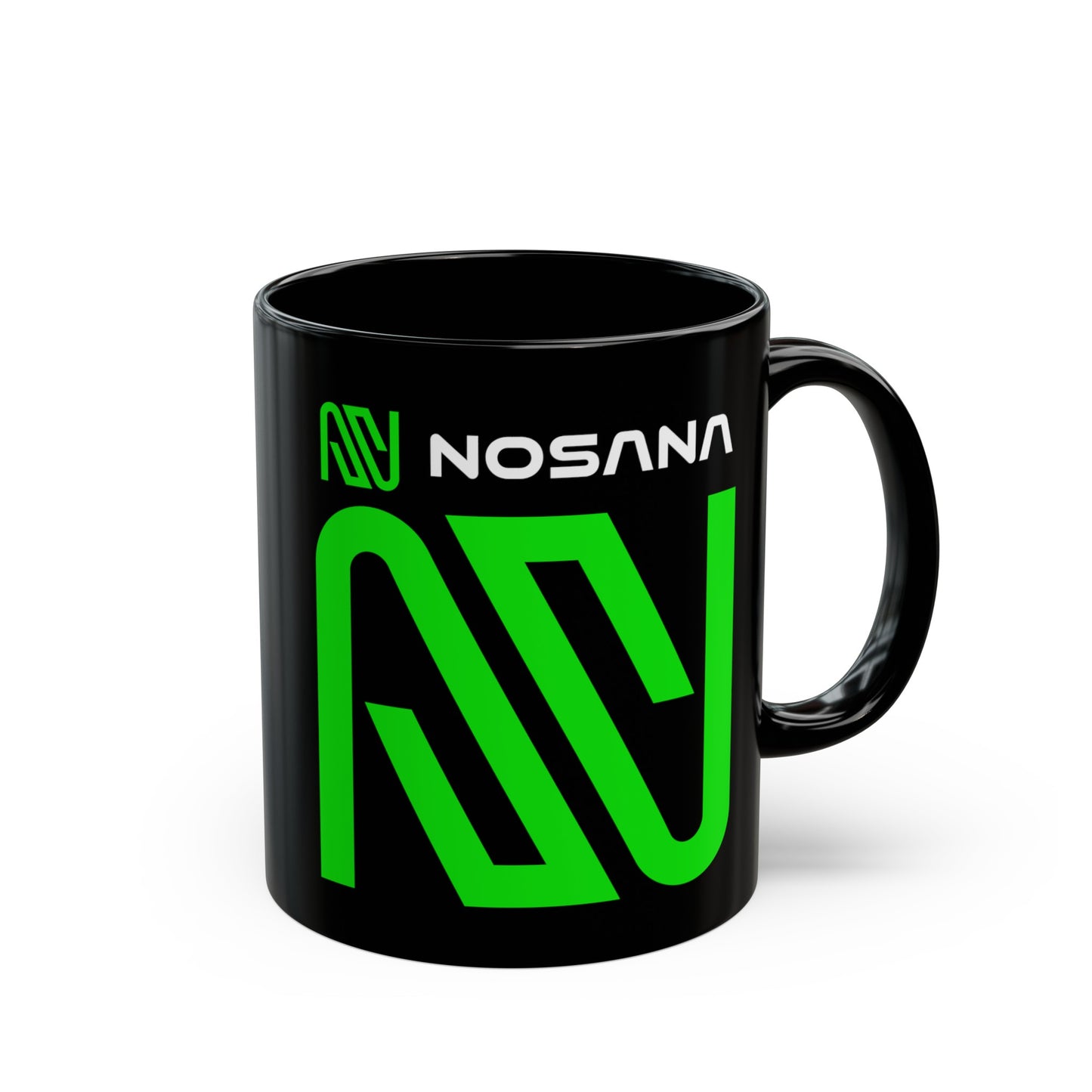 Nosana (NOS) Black Mug by cypherpunkgear