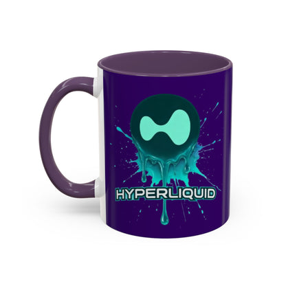 HYPE Drip Dark Purple Accent Mug by cypherpunkgear.com