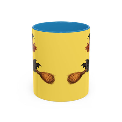 Hazel Hex Yellow Accent Mug by CreepyCrafts.boo