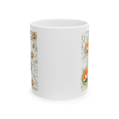 Monero (XMR) don't assume your freedoms are assured White Mug by cypherpunkgear.com