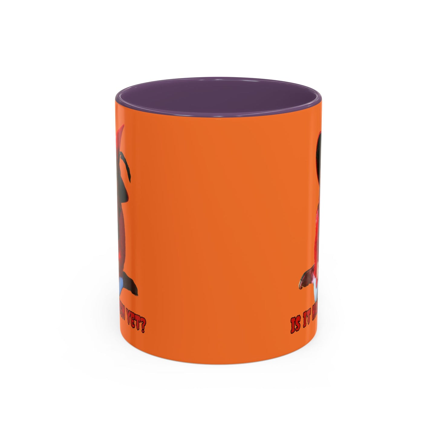 Is it Halloween yet? Orange Accent Mug by CreepyCrafts.boo