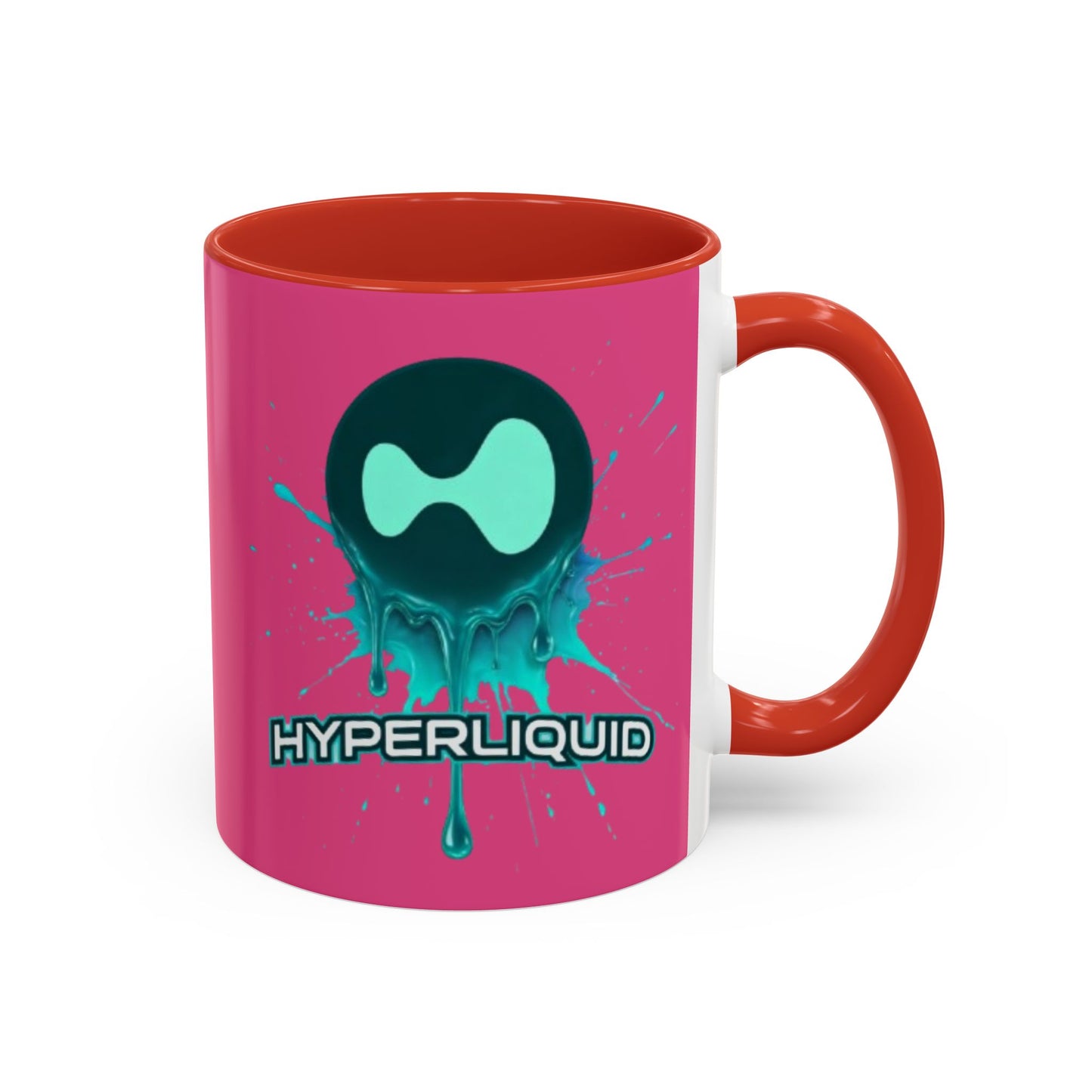 HYPE Drip Pink Accent Mug by cypherpunkgear.com