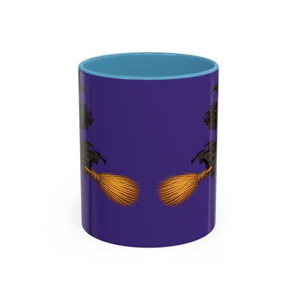 Velvet Vex Purple Accent Mug by CreepyCrafts.boo