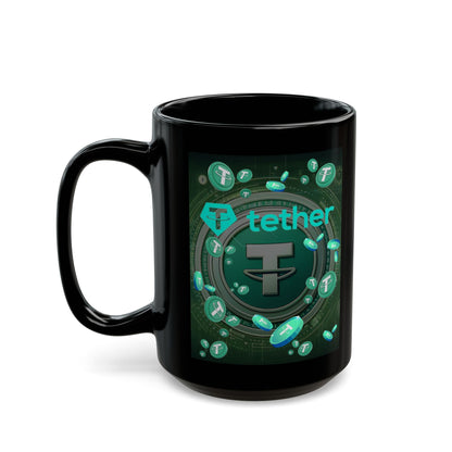 Tether Black Mug by cypherpunkgear.com