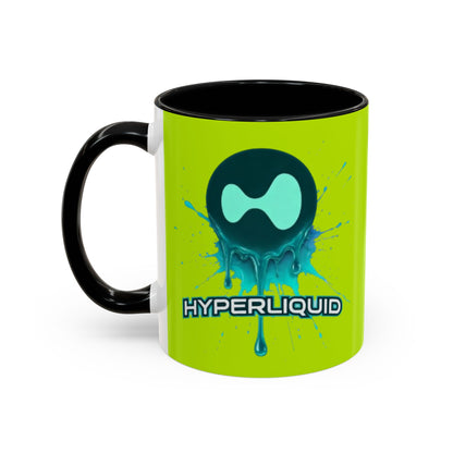 HYPE Drip Yellow Accent Mug by cypherpunkgear.com