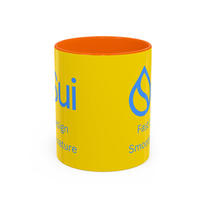 SUI Yellow Accent Mug by cypherpunkgear.com