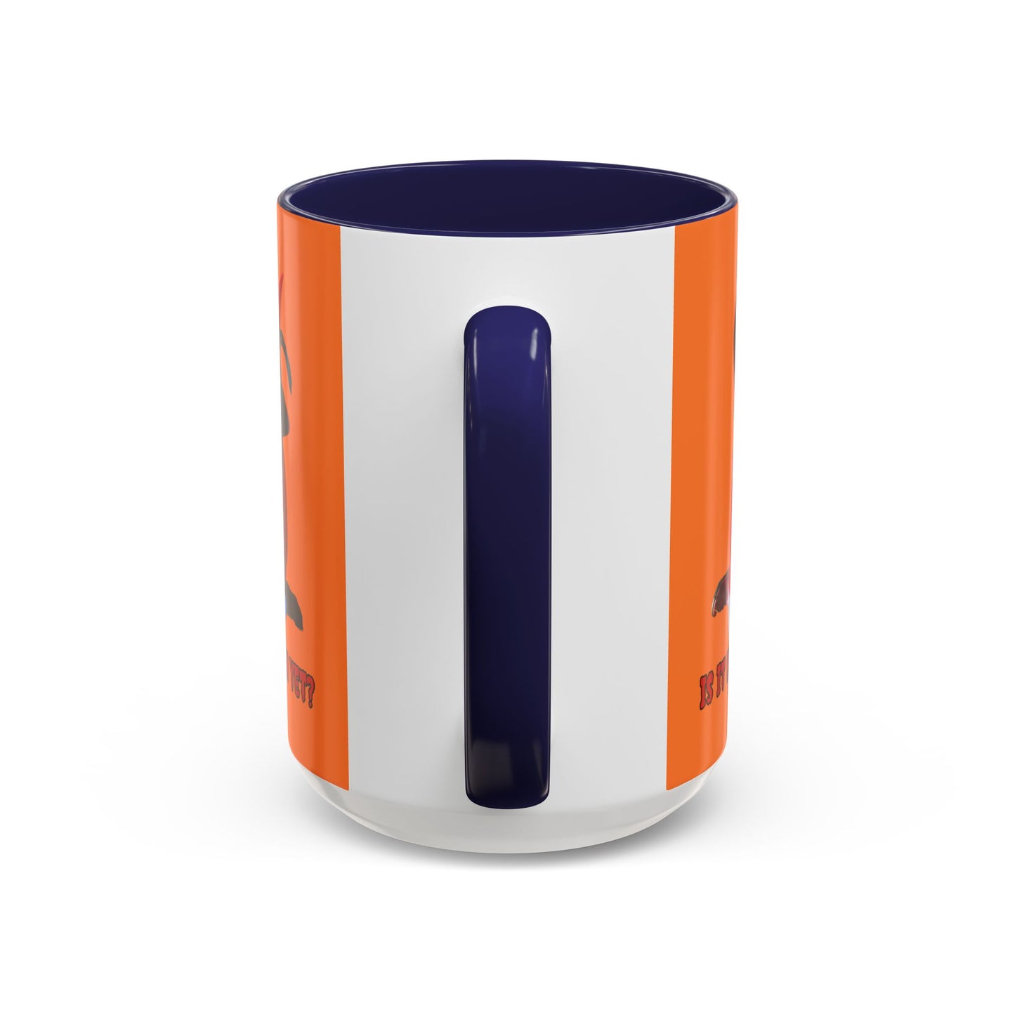 Is it Halloween yet? Orange Accent Mug by CreepyCrafts.boo