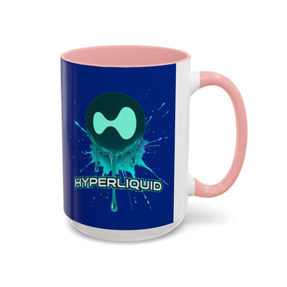 HYPE Drip Blue Accent Mug by cypherpunkgear.com