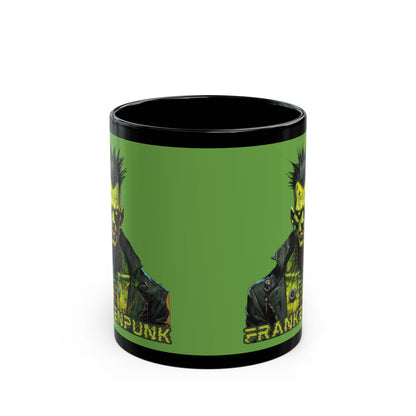 Frankenpunk Green Mug by CreepyCrafts.boo