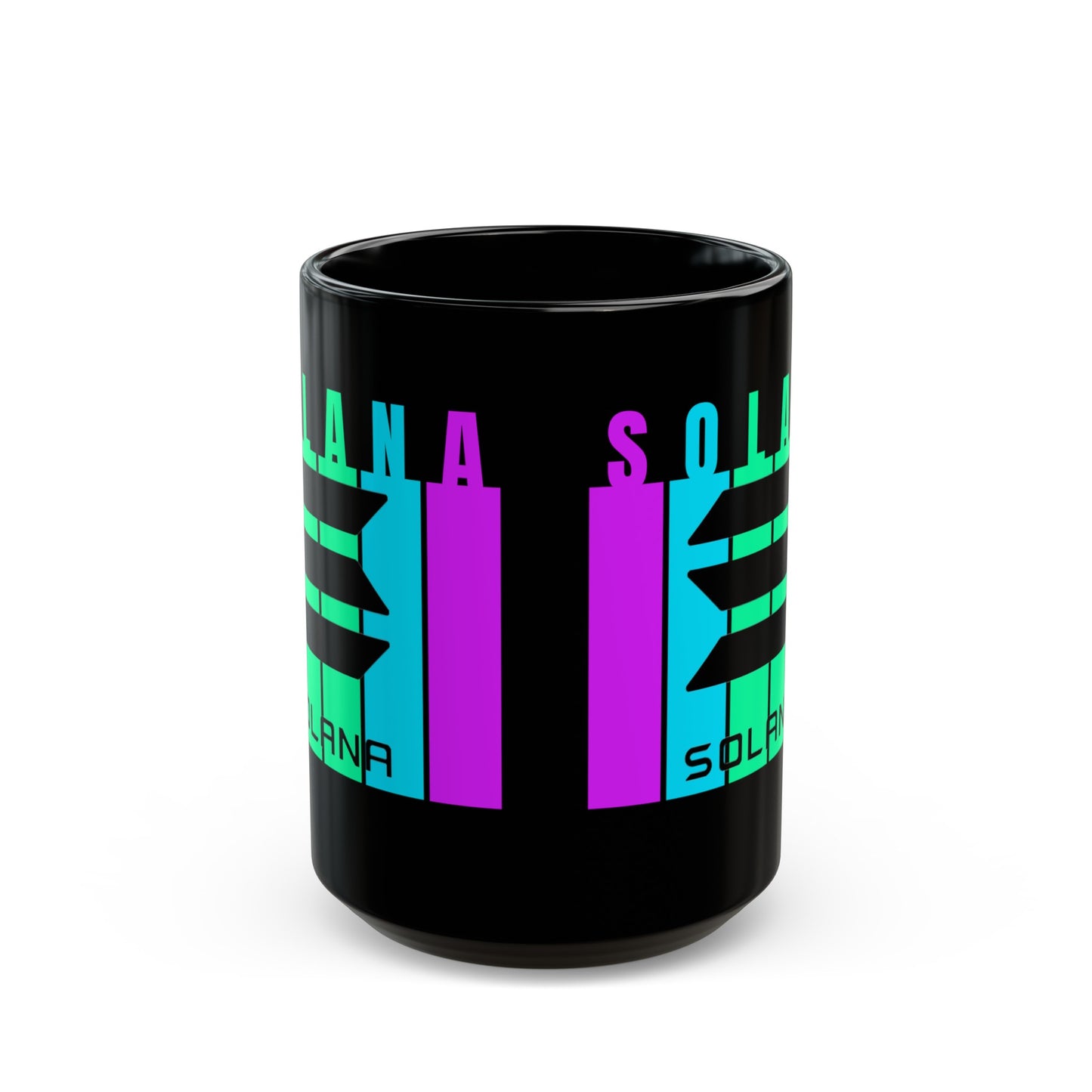 Solana (SOL) Black Mug by cypherpunkgear