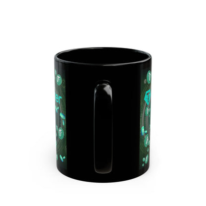 Tether Black Mug by cypherpunkgear.com
