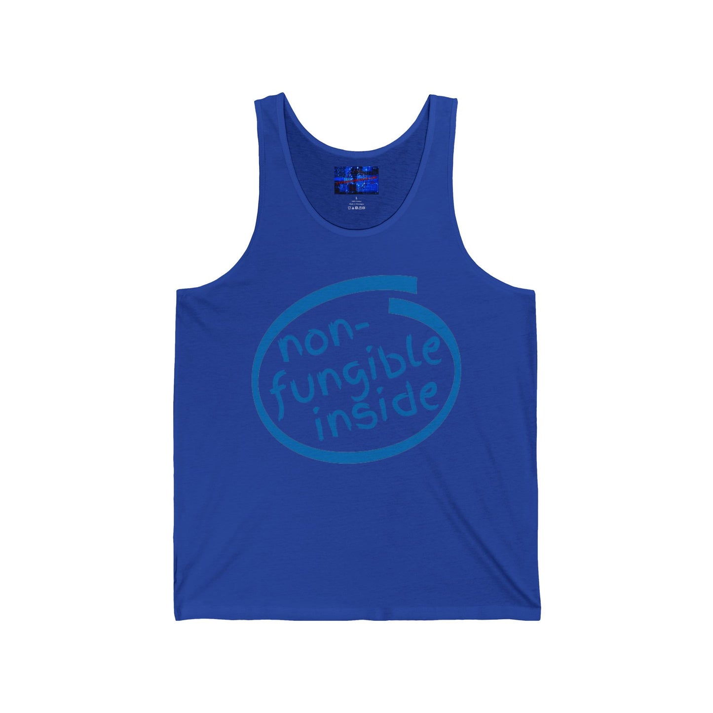 Non-Fungible Inside Unisex Jersey Tank Top by cypherpunkgear.com