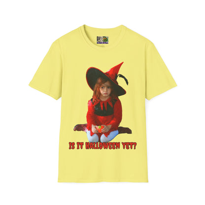 Is it Halloween yet? Light colors Unisex T-Shirt by CreepyCrafts.boo