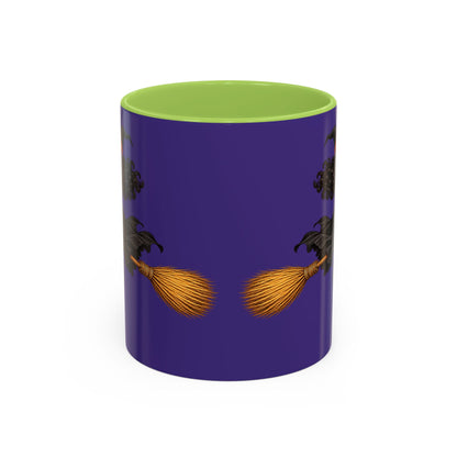 Velvet Vex Purple Accent Mug by CreepyCrafts.boo