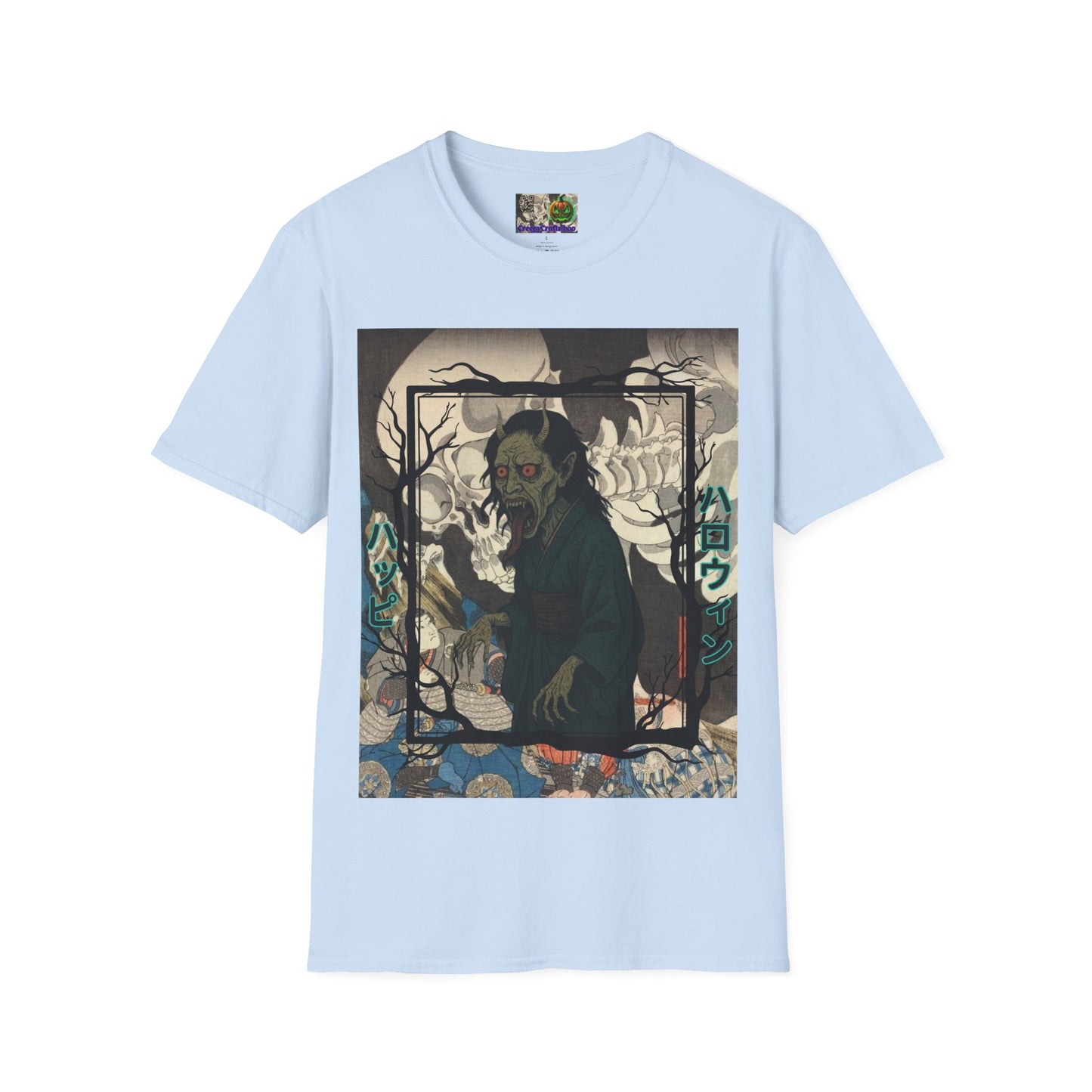 Yōkai Happy Halloween Light colors Unisex T-Shirt by CreepyCrafts.boo