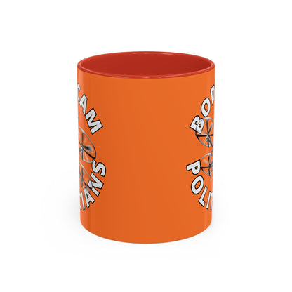 Bodycam the Politicians Drone Orange Accent Mug by cypherpunkgear.com