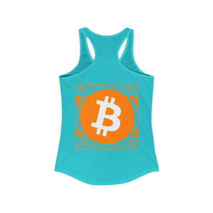 Bitcoin de 2 caras: ¡equipo cypherpunk de libertad! Camiseta sin mangas ideal con espalda cruzada para mujer