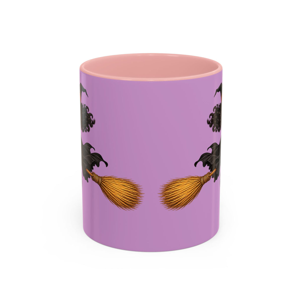 Velvet Vex Pink Accent Mug by CreepyCrafts.boo