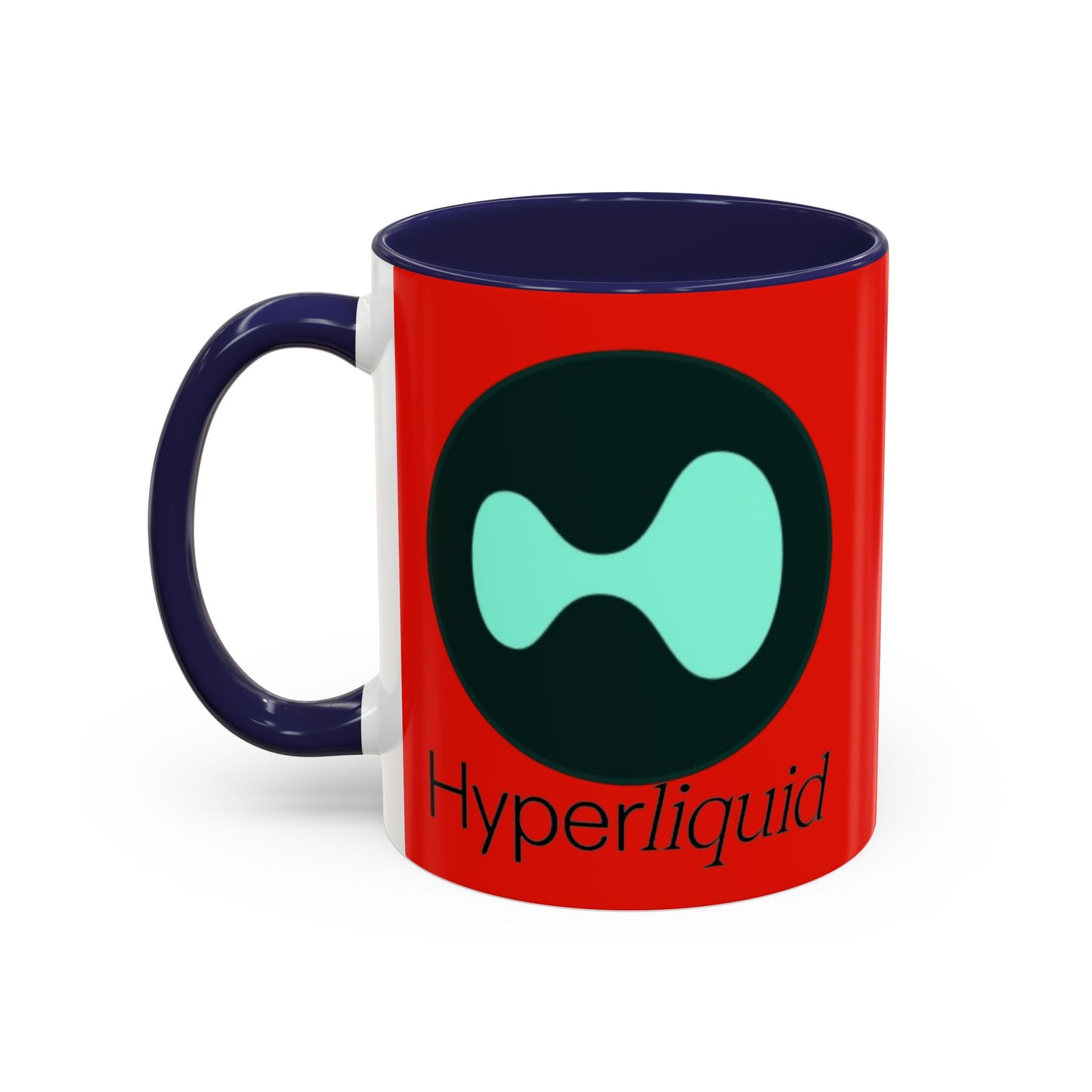 Hyperliquid Black font Red Accent Mug by cypherpunkgear.com
