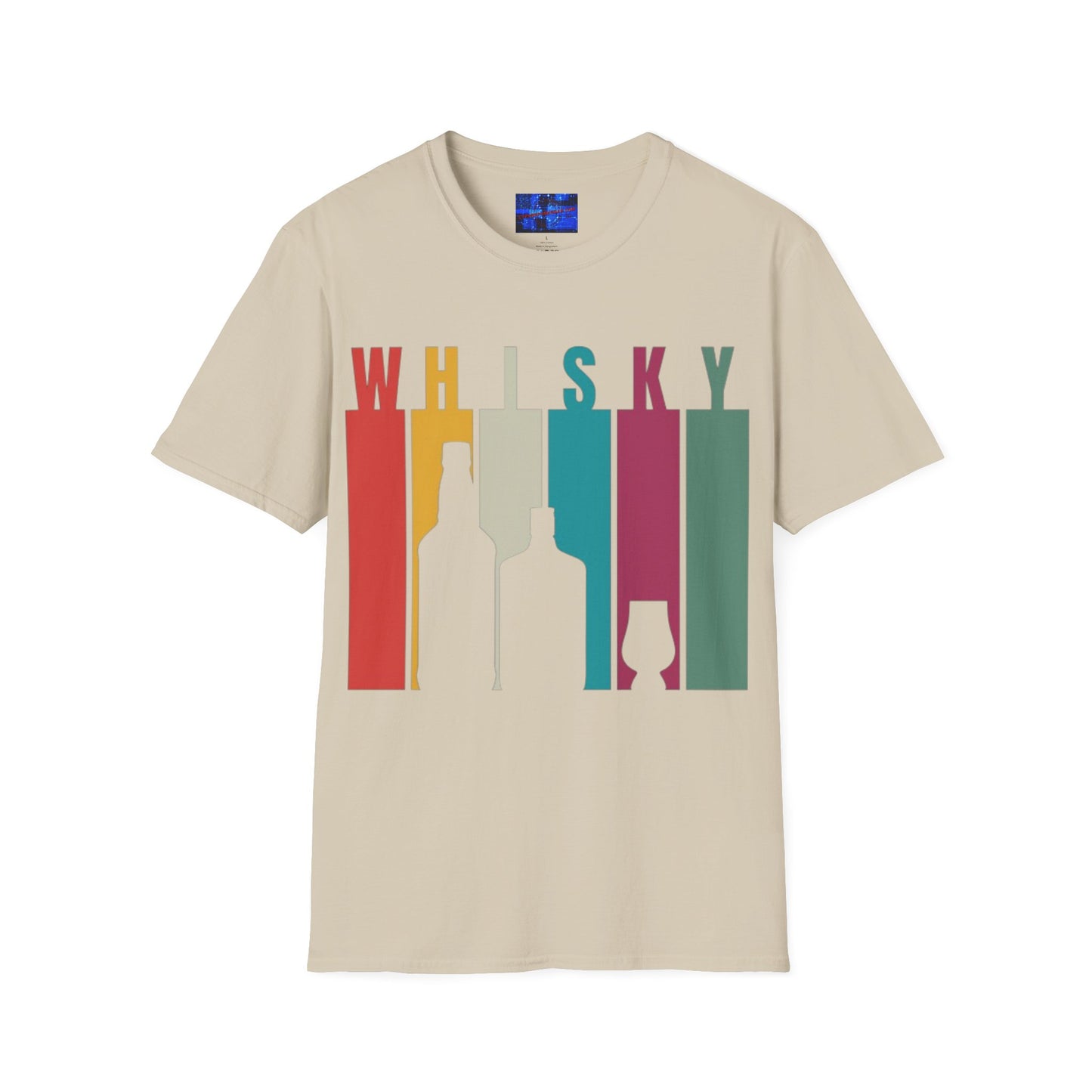 Whisky spelled without an 'e' Light colors Unisex T-Shirt by cypherpunkgear.com