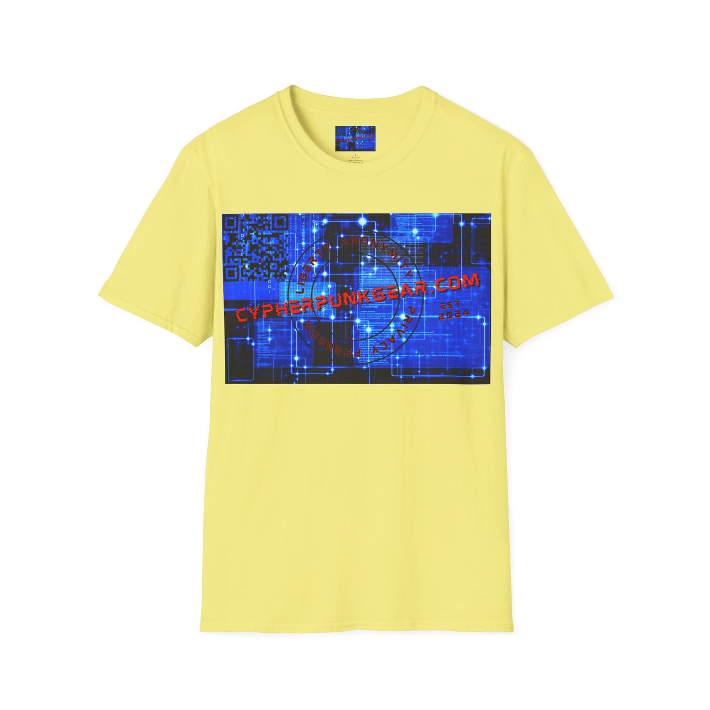Cypherpunkgear.com logo Light colors Unisex T-Shirt by cypherpunkgear.com