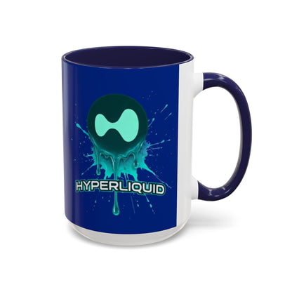 HYPE Drip Blue Accent Mug by cypherpunkgear.com