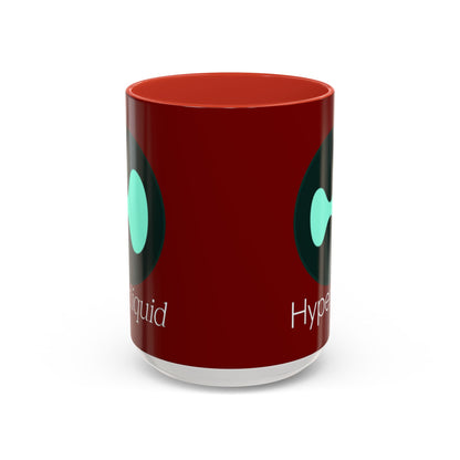 Hyperliquid White font Red Accent Mug by cypherpunkgear.com