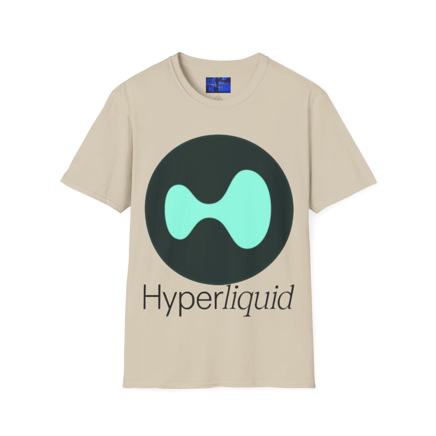 Hyperliquid Black font Unisex T-Shirt by cypherpunkgear.com