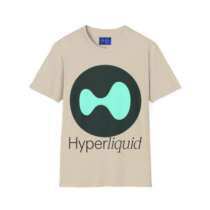 Hyperliquid Black font Unisex T-Shirt by cypherpunkgear.com