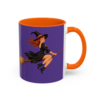 Hazel Hex Purple Accent Mug by CreepyCrafts.boo