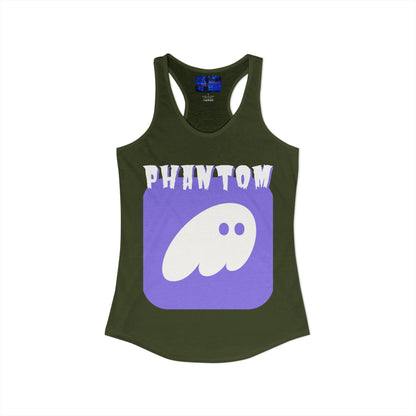 Phantom Hot Wallet Women's Racerback Tank Top by cypherpunkgear.com