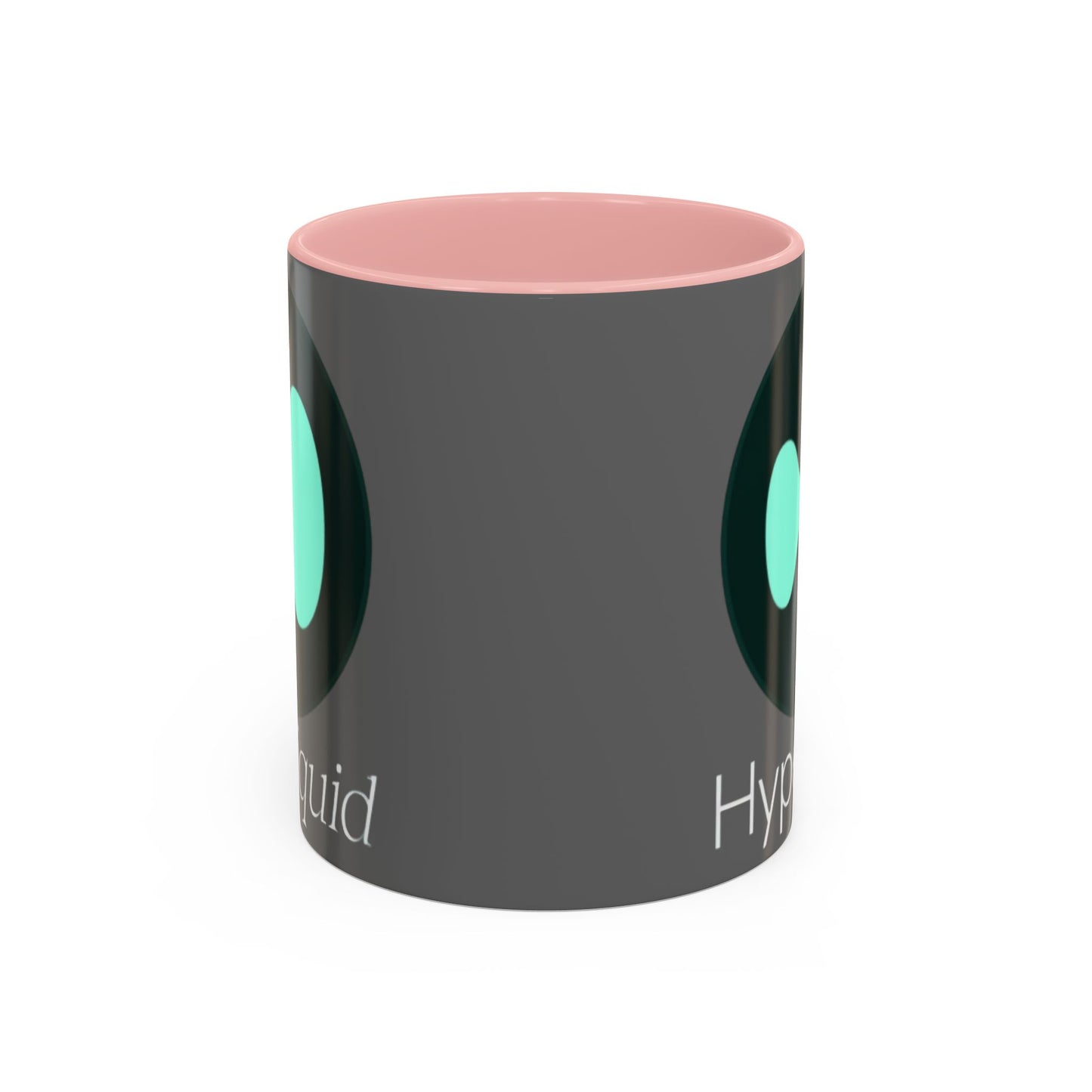 Hyperliquid White font Grey Accent Mug by cypherpunkgear.com