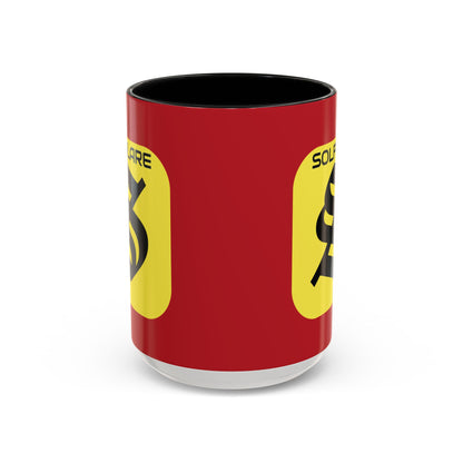 SolflareLogo Red Accent Mug by cypherpunkgear.com