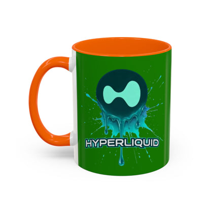 HYPE Drip Green Accent Mug by cypherpunkgear.com