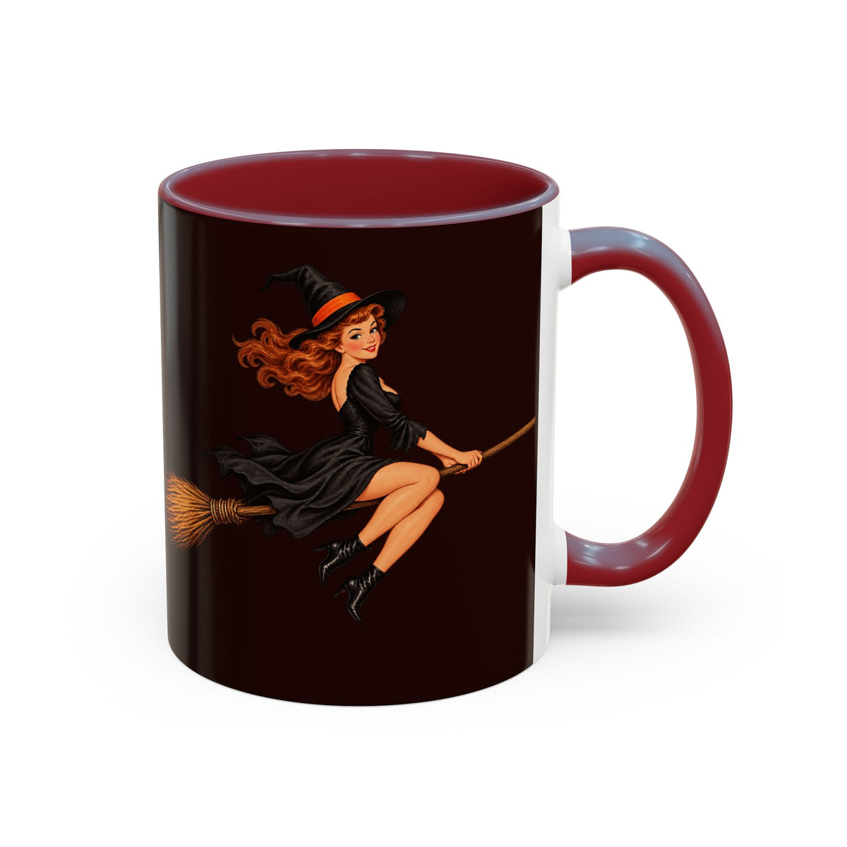 Hazel Hex Brown Accent Mug by CreepyCrafts.boo