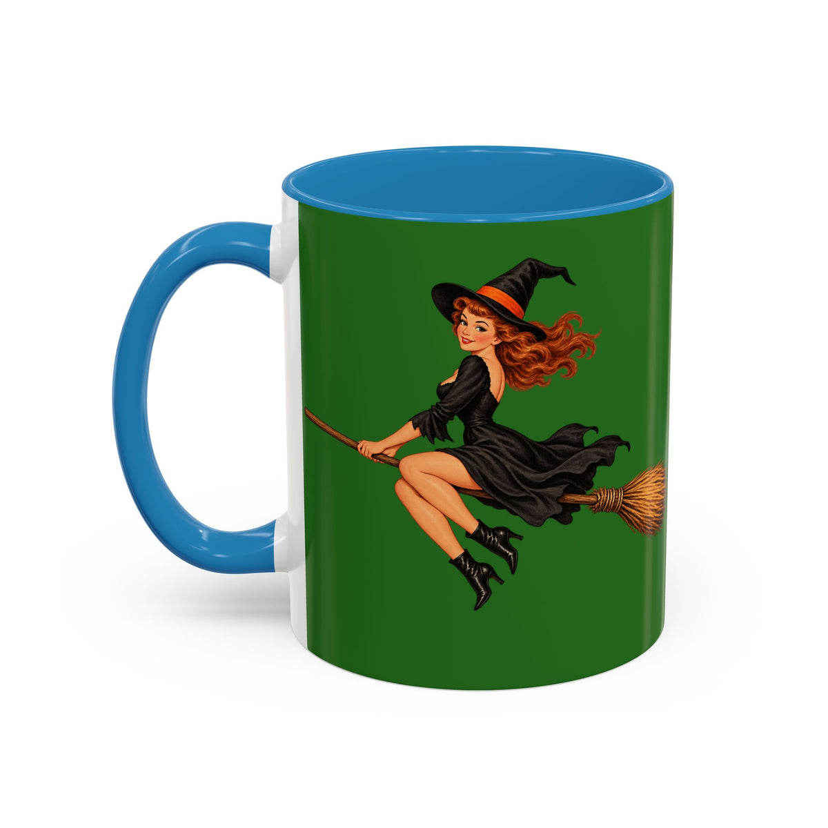 Hazel Hex Green Accent Mug by CreepyCrafts.boo