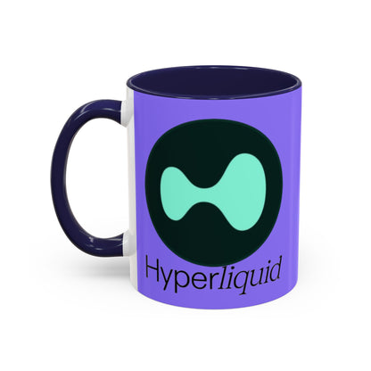 Hyperliquid Black font Light Purple Accent Mug by cypherpunkgear.com